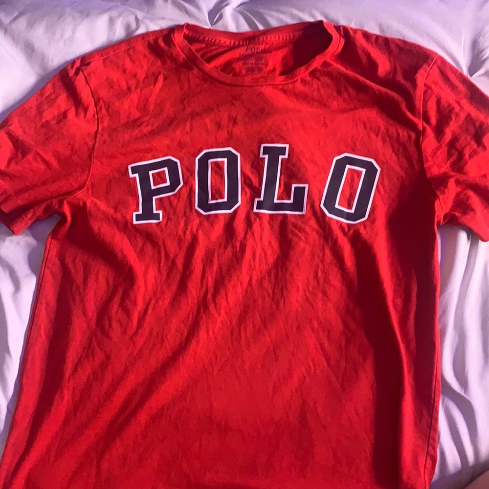 polo ralph lauren red t shirt